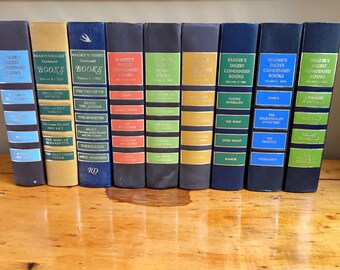 Decorative Books for Shelf Readers Digest Books for Decor Decorative Books Set Old Books Set of Books Vintage Books Antique Books Lover Gift