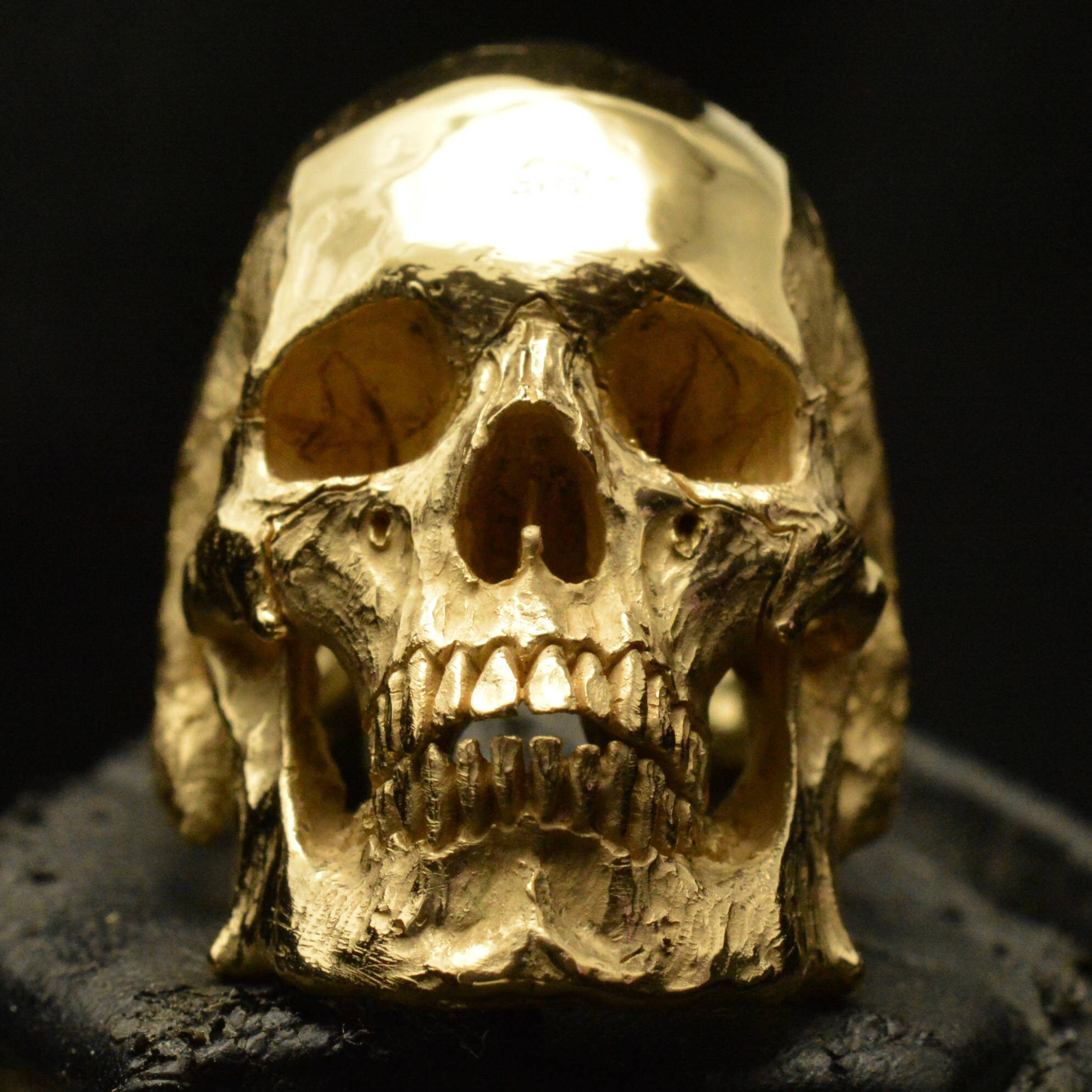 Into The Fire Jewelry 18 kt. rose gold Skull ring Mid size