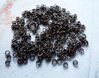 3mm Jump Rings, Copper Jump Rings, Copper Split Rings, 3mm Open Jump Rings, Clasp Connector, Earring Connectors