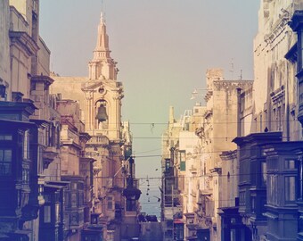 Valletta Photography, Malta Photography, Maltese Architecture, Valletta street print, Valletta print, Maltese street, Maltese balcony print