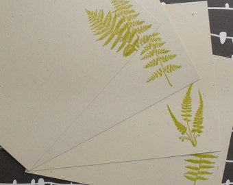 Fern embossed flad noteset