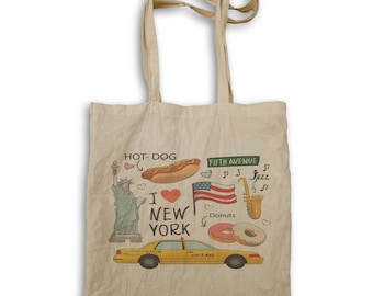 I Love New York Funny Novlety New Tote bag k96r