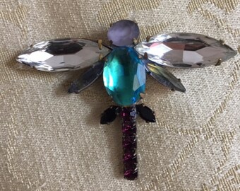 Jeweled Dragonfly Brooch