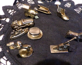 Monopoly Full Set Of 9 Metal Monopoly Playing Pieces, Vintage game pieces, Monopoly game pieces, Morethebuckles