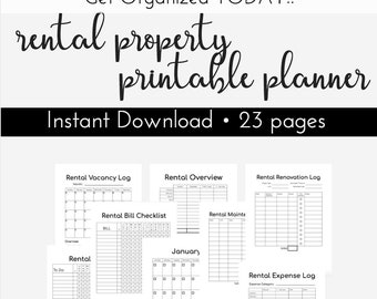 rental vacation property expense income template printable tracking short management