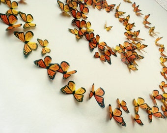 3D Wall Art Realistic Monarch Butterflies 3D Wall Art Realistic Monarch Butterflies