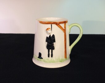 Vintage Carlton Ware Hanging Man Mug, There Are Several Reasons for Drinking, 1972
