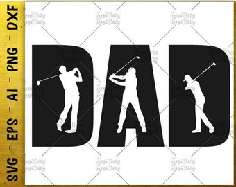 Golf silhouette | Etsy