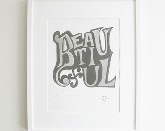 Beautiful Silkscreen Print