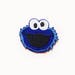 1x COOKIE MONSTER patch Sesame Street Iron On Embroidered Applique blue fur custom diy cute
