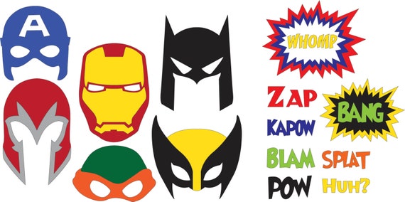 Download Superhero Masks SVG Files