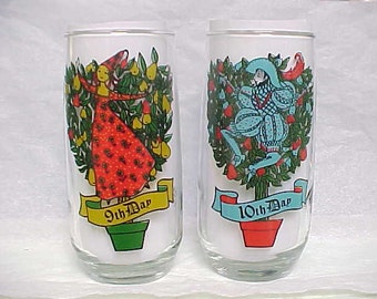 pepsi holiday glass etsy 12 days of christmas glasses pepsi