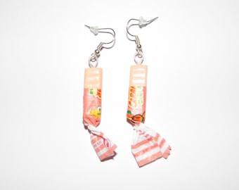 Caramel peach earrings