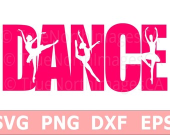 Dancer SVG / Dance SVG / Ballerina SVG / Dancer Silhouette / Dance Clipart / Dance Vector / svg Files for Cricut / Silhouette Files