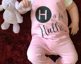 Baby romper, toddler romper, Baby girl romper, Baby dungarees, toddler dungarees, Personalised romper, Baby clothes, toddler clothes