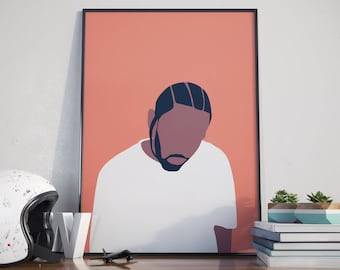 Damn. Kendrick Lamar Poster. Humble Minimal Poster. Print.
