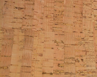 NATURAL Cork Fabric (U.S.A Supplier) - Made in Portugal - Vegan - Sustainable - Leather Alternative - PETA approved