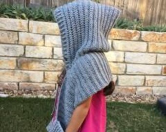 Free shipping Hooded Scarf with pockets