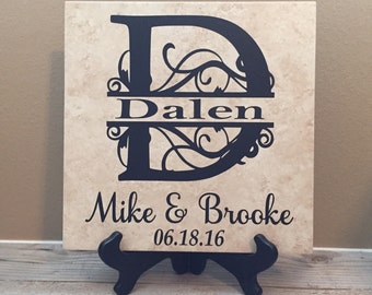 Personalized Wedding gift, Gift for Couple, Wedding Gift, Wedding Shower Gift, Last Name Established, Gift for Couple, last name sign
