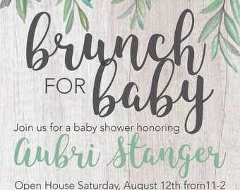 Brunch for Baby Shower Invite