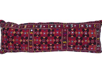 coussin en miroir Vintage rouge