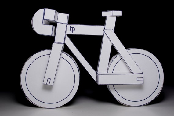 Download paperbikes v2 PDF fixed gear paper bike model kit