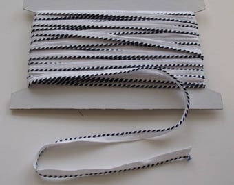 Navy Whip stitch Piping Trim - 1 Yard