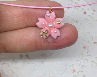 Choker - Petite cherry blossom necklace