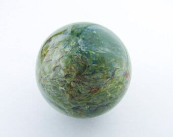 Hand Blown Glass Marble, Borosilicate Marble, Lampwork, Boro Art Glass, Third Anniversary Gift, Collectible,Galaxy Space Planet Marble
