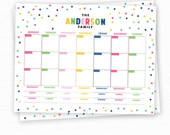 personalized weekly planner