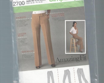 Simplicity 2700 Misses Pants Size 14-22