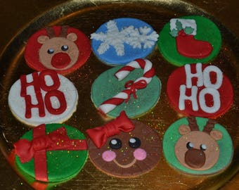 Christmas Cupcake Toppers