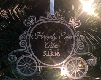 ORIGINAL CREATOR Princess Carriage Cinderella Ornament, Christmas Ornament, Disney Wedding, Cinderealla Ornament, Disney Christmas Ornament