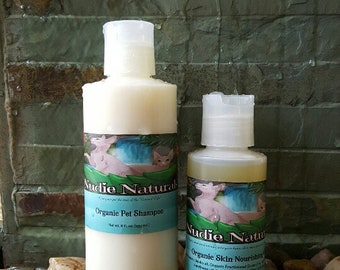 COMBO/ Ear Cleaner, Pet Shampoo & Conditioner 100% Organic by Nudie Naturals