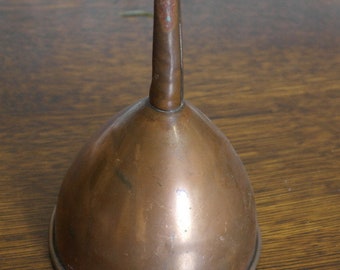 antique copper funnel