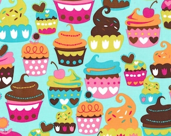 Cupcake Fabric, Fabric for Girls, Cotton Fabric By The Yard, Sewing Material, Designer Fabric, Michael Miller Fabric, 1 Yard Fabric, Quilts