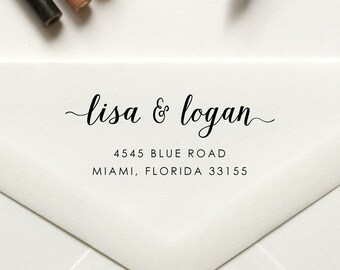 Stamp, Return Address Stamp, Custom Stamp, Personalized Stamp, Self Inking Stamp, Rubber Stamp, Save the Date Stamp - No. 85