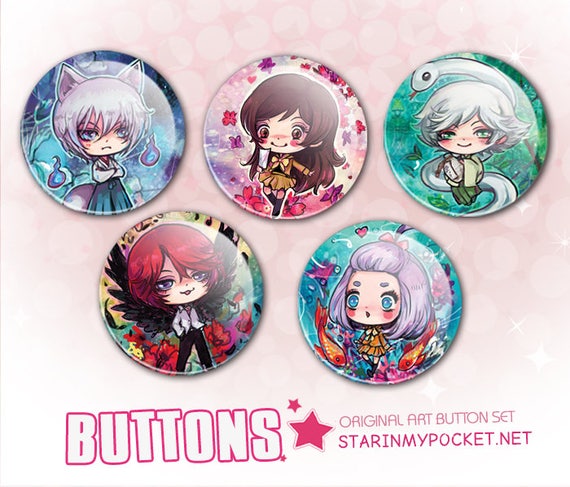 KamisamaHajimemashita Anime Buttons Set