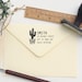 Custom Rubber Stamp - Custom Address Stamp - Return Address Stamp - Personalised Address Stamp - Gift - Cactus