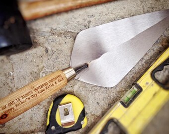Personalised Brick Trowel - The Perfect Manly Builder / Brick Layer Gift