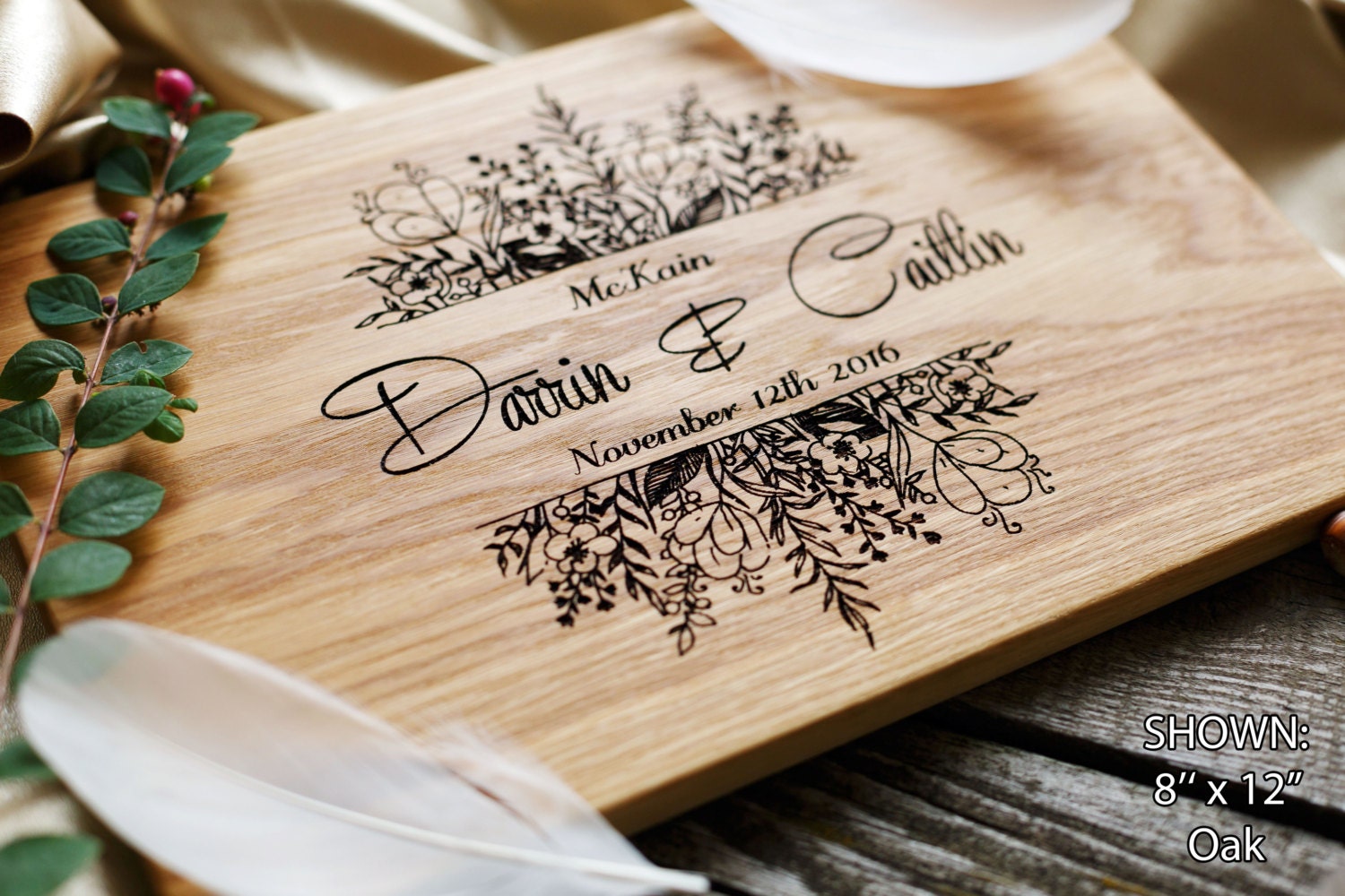 Personalized Cutting Board Wedding Gift Custom Wedding Gift