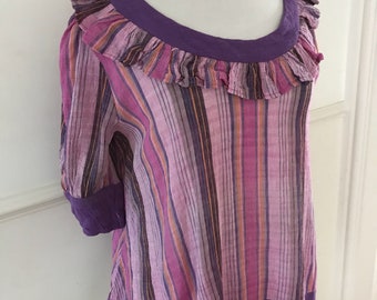 1970s vintage Original cheesecloth smock blouse