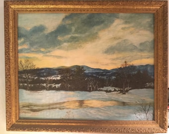 Signed B.T. Antey Hudson Valley Painting