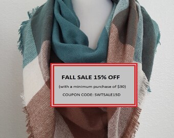 Plaid Blanket Scarf, Blanket Scarf, Tartan Plaid Scarf, Tartan Scarf, Blanket Scarf, Oversized Scarf, Oversized Blanket Scarf, monogrammed