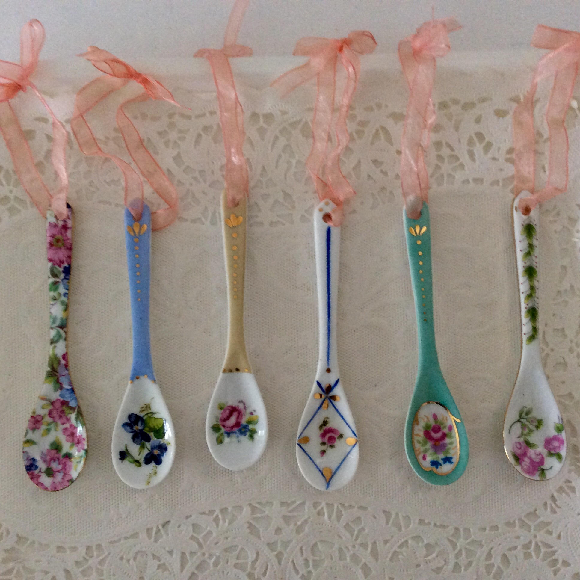 Porcelain Spoons Delton Products Corp Decorative Floral
