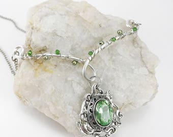 Elven Necklace - Elven Jewelry - Pendant Necklace - Elven Jewelry - Gothic Necklace - Gothic Jewelry - Fantasy Jewelry - Steampunk Jewelry
