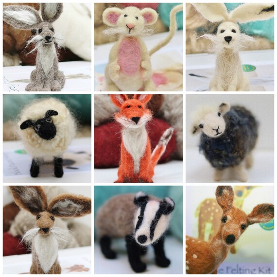 Needle Felting Kit x 2 Choose from 19 animal needle felting
