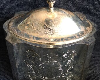 Silver plated Jewelry or Trinket Box