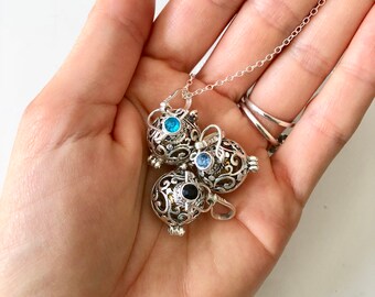 Pregnancy Maternity Harmony Ball Sterling Silver Bola Angel Caller - Mother's Day - Baby Shower Gift - Pregnancy Gift