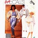 McCalls 3376 Szs 22-24 Misses Cocoon Jacket, Pullover V- Neck Sleeveless Top, Pull on Pants or Skirt UNCUT